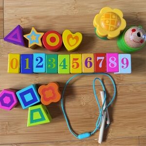 Wooden Lacing Beads for Toddler